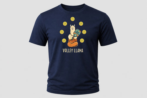 Navy Volley Llama tee